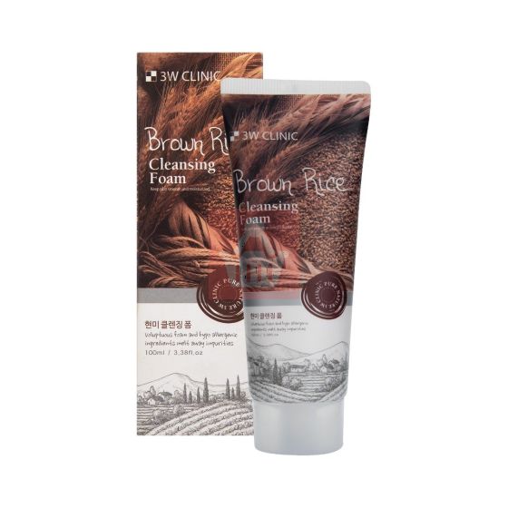 3W Clinic Brown Rice Cleansing Foam - 100ml