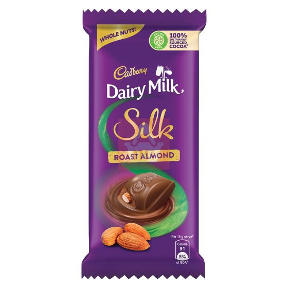 Cadbury Dairy Milk Roast Almond Silk Chocolate