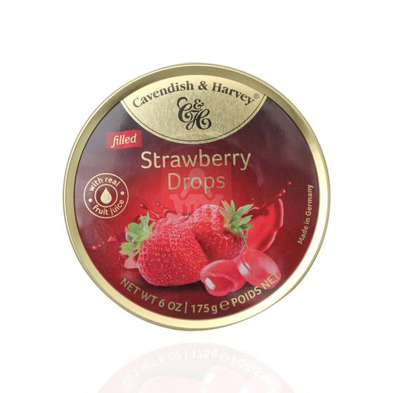 Cavendish And Harvey Strawberry Drops Candy Filled - 175gm