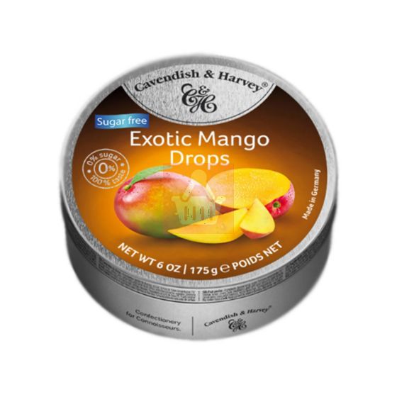 Cavendish & Harvey Exotic Mango Drops Sugar Free - 175gm