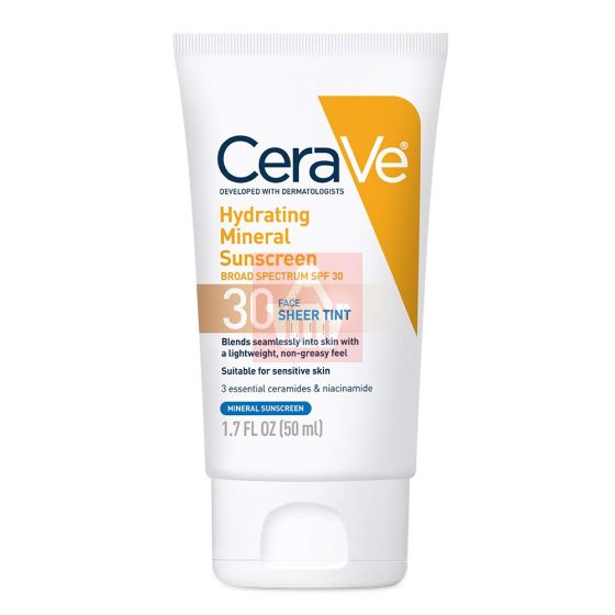 Cerave Hydrating Mineral Sunscreen SPF 30 Face Lotion 50ml