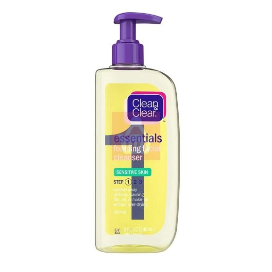 Clean & Clear Essentials Foaming Facial Cleanser for Sensitive Skin 240ml