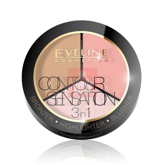 Eveline Contour Sensation Powder - 01 Pink Beige