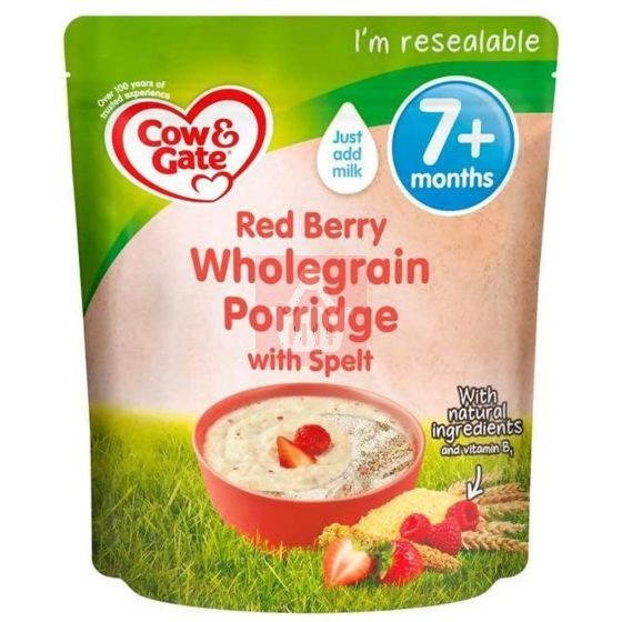 Cow & Gate Red Berry Wholegrain Baby Cereal (7 Month +) - 200g (U.K)