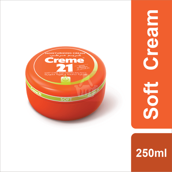 Creme 21 - Moisturizing Cream With Vitamin E Soft - 250ml