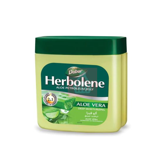 Dabur Herbolene Aloe Petroleum Jelly 2 In 1 With Aloe Vera And Vitamin E - 125ml