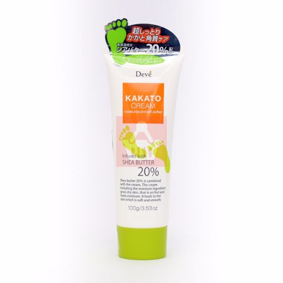 Kumano Cosmetics Deve Kakato Feet & Heel Cream with 20% Shea Butter - 100gm