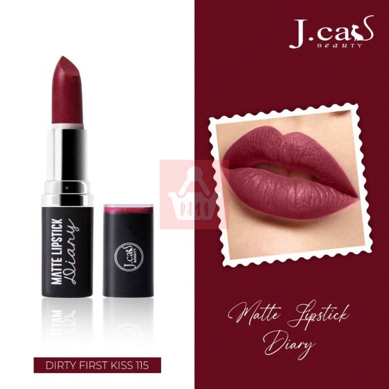 J.Cat Beauty Matte Lipstick Diary - Dirty First Kiss 115