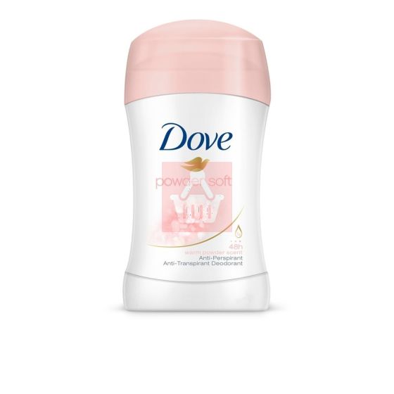 Dove Powder Soft Moisturising 48h Anti-Perspirant Underarm Deodorant Stick - 40ml