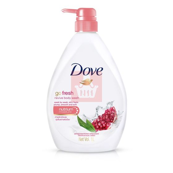 Dove Go Fresh Pomegranate & Lemon Verbena Scent Revive Body Wash 1000ml