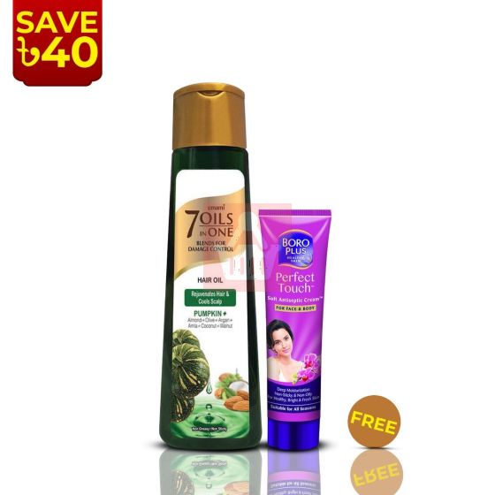Emami 7 Oils in One Pumpkin plus - 200ml - Perfect Touch Cream Free