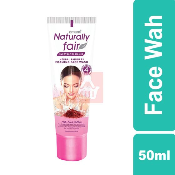Emami Naturally Fair Foaming Face Wash - 50gm