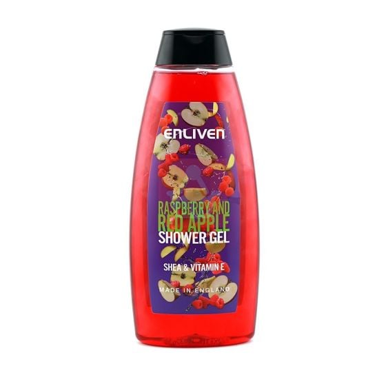 Enliven Raspberry and Red Apple Shower Gel with Shea & Vitamin E - 400ml