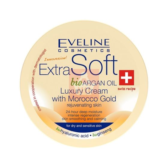 Eveline - Extra Soft Bio Argan Oil Luxury Cream with Moroccan Gold - 200ml