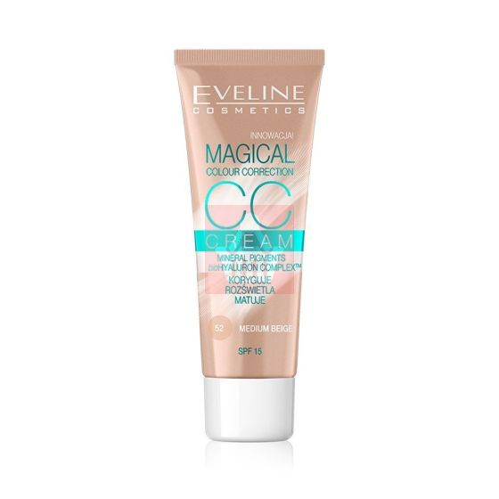 Eveline Magical Colour Correction CC Cream with SPF15 - 52 Medium Beige - 30ml