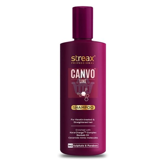 Streax Professional Canvo Line Shampoo For Keratin Treated And