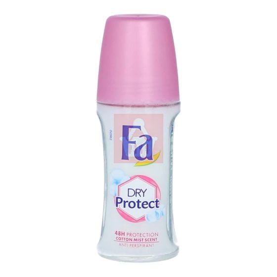 Fa Dry Protect 48H Protection Anti-Perspirent Roll On 50ml with Cotton Mist Scent