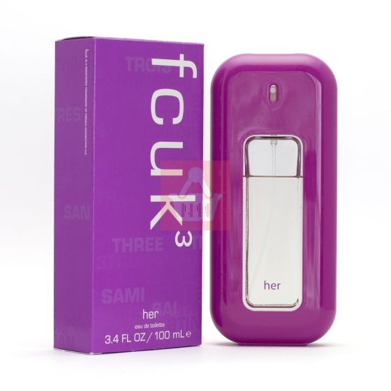 Fcuk - 3 For Her - Perfume For Women - 3.4oz (100ml) - (EDT)