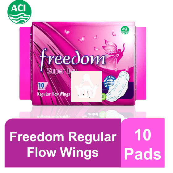 Freedom - Freedom Super Dry Regular Flow Wings -10 Pads 