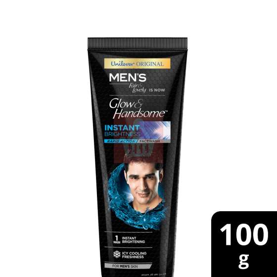 Mens Glow And Handsome Face Wash Rapid Action 100g