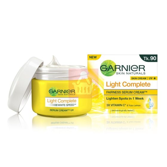 Garnier Light Complete Fairness Serum Cream UV - 45g