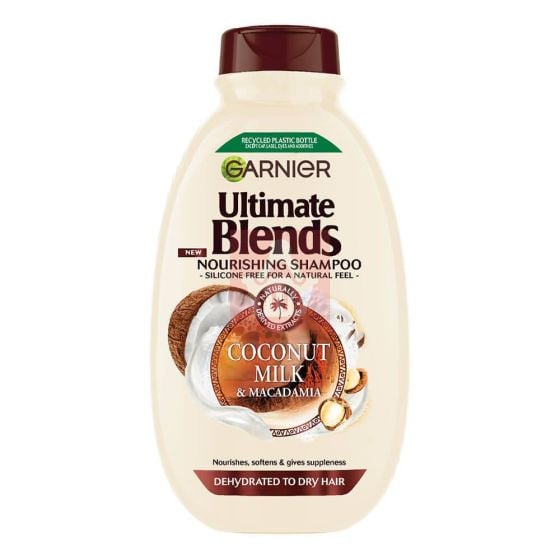 Garnier Ultimate Blends Coconut Milk & Macadamia Nourishing Shampoo - 400ml