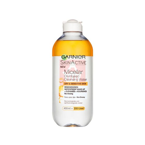 Garnier Skin Active Micellar Oil Infused Cleansing Water Dry & Sensitive Skin - 400ml