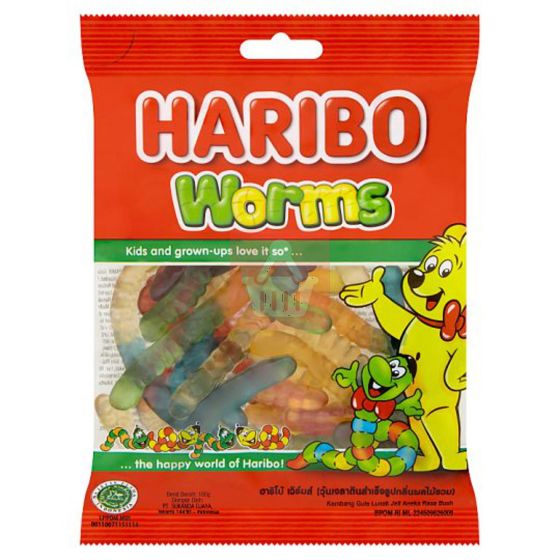 Haribo Worms Soft Candy - 80gm