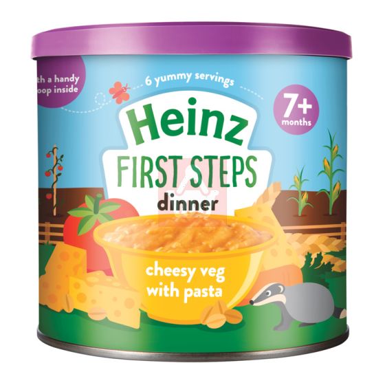 Heinz First Steps Dinner Cheesy Veg with Pasta 7+m - 200g (UK)