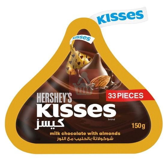 Hershey’s Kisses Milk Chocolate With Almonds - 150gm