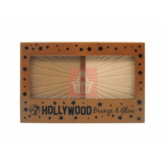 W7 Hollywood Bronze & Glow Bronzing and Highlighting Duo Palette