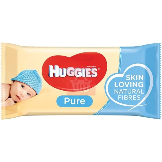 Huggies Pure Baby Wet Wipes 56 Pcs