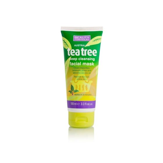 Beauty Formulas - Tea Tree Deep Cleansing Face Mask - 100ml