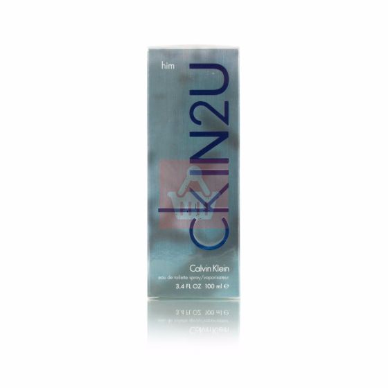 CALVIN KLEIN -IN-TWO-U For Men EDT Perfume Spray 3.4oz - 100ml - (BS)