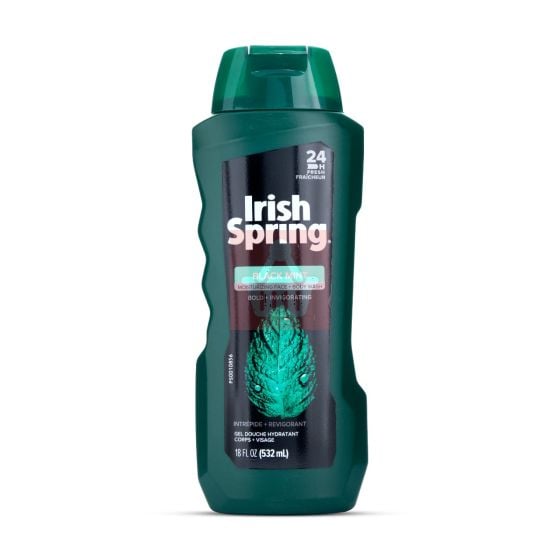 Irish Spring Black Mint Face & Body Wash 532ml