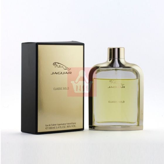 JAGUAR GOLD For Men EDT Perfume Spray 3.4oz - 100ml - (BS)
