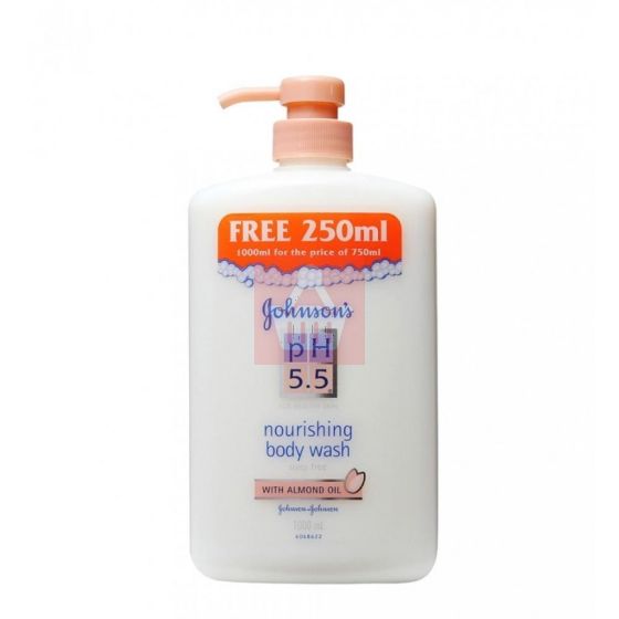 Johnson's Ph 5.5 Nourishing Body Wash with Almond Oil 1000ml