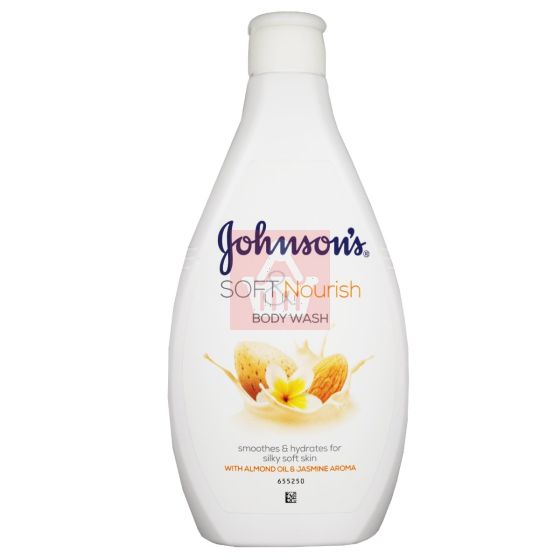 Johnson's Soft and Nourish Body Wash with Almond Oil & Jasmine Aroma 400ml