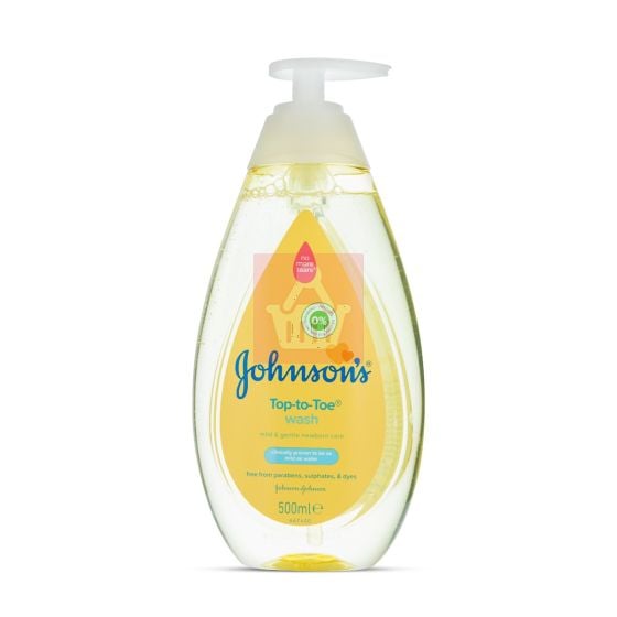 Johnson's Top To Toe Wash 500ml Pump