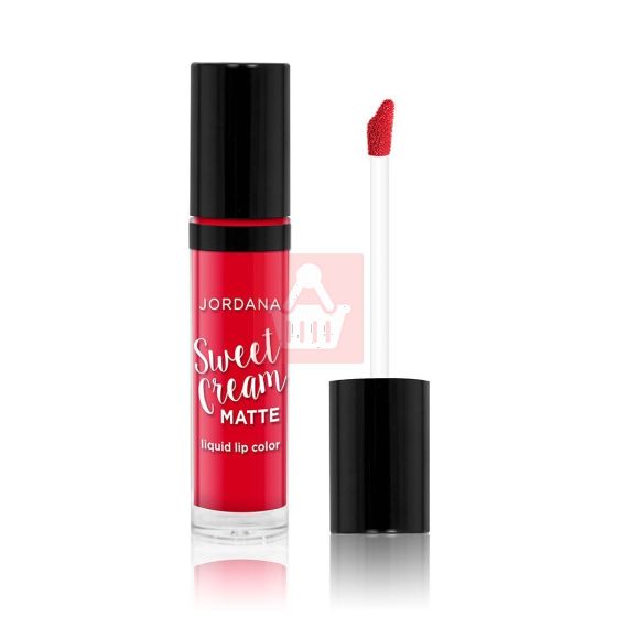Jordana Sweet Cream Matte Liquid Lipstick - 06 Cherry Cobbler - 3gm