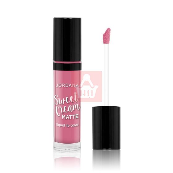 Jordana Sweet Cream Matte Liquid Lipstick - 09 Rose Macaron - 3gm