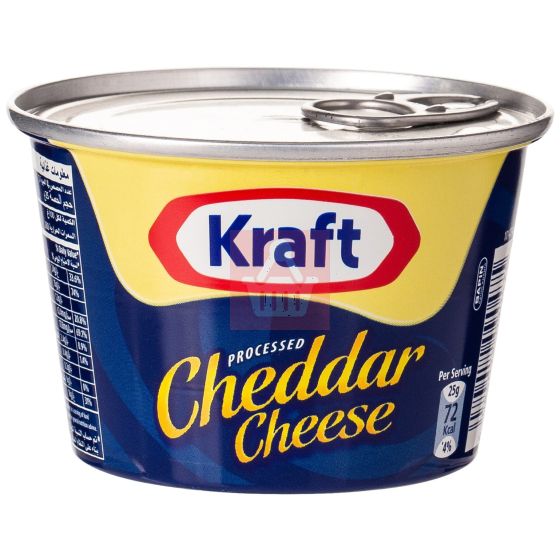 Kraft Processed Cheddar Cheese In Tin - 190gm