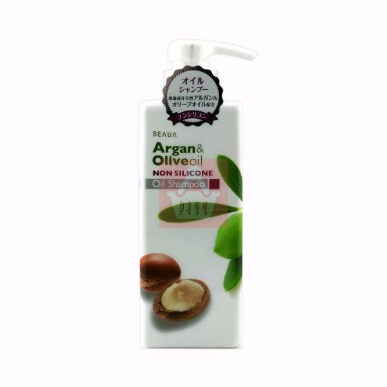 Kumano Cosmetics Beaua Argan & Olive Oil Non Silicon Oil Shampoo - 550 ML