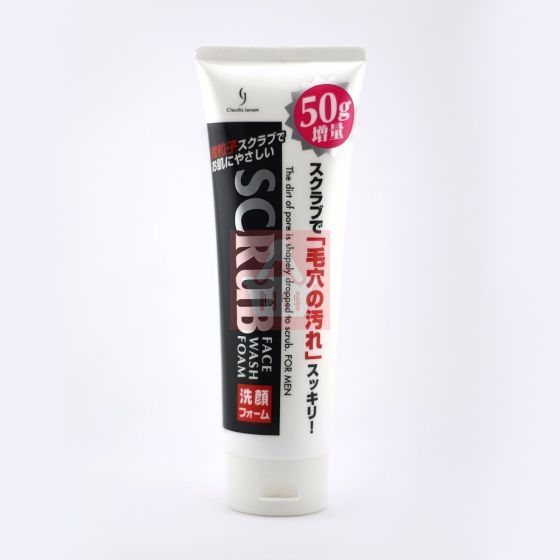 Kumano Cosmetics CJ Men's Scrub Cleansing Foam For Men - 130 g