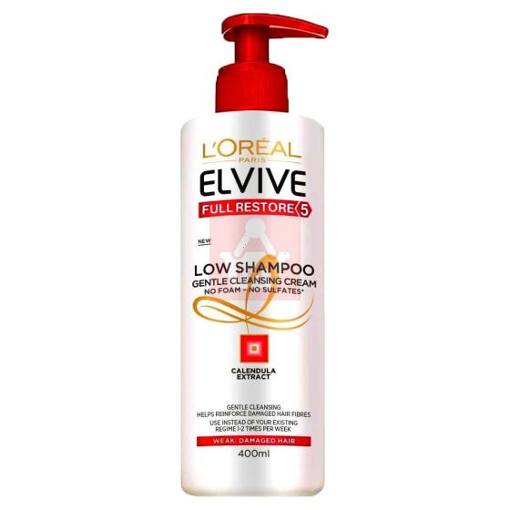 L'Oreal Elvive Full Restore 5 Low Shampoo For Weak & Damaged Hair - 400ml