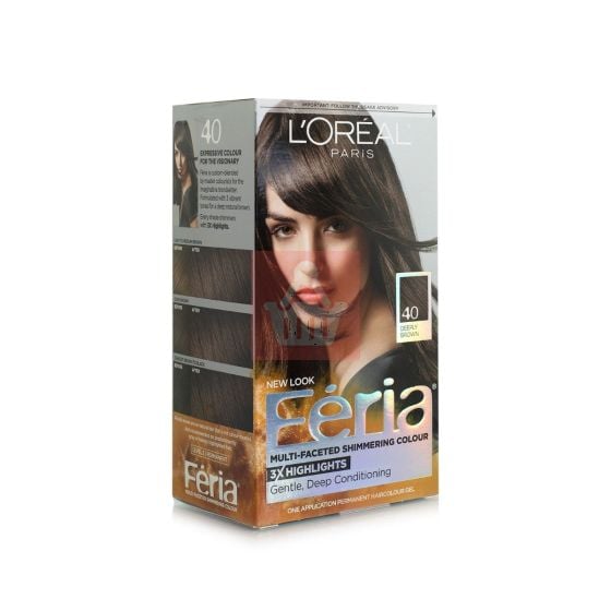 L'Oreal Feria Hair Colour 40 Deeply Brown