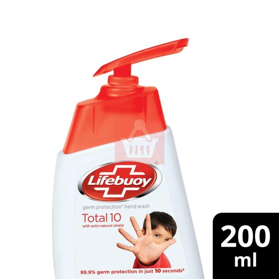 Lifebuoy - Total 10 Germ Protection Hand Wash - 200ml 