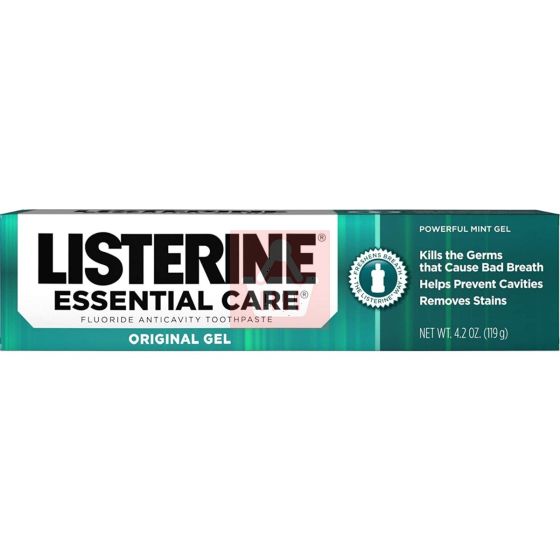 Listerine - Essential Care Original Gel Fluoride Anticavity Toothpaste - 119gm