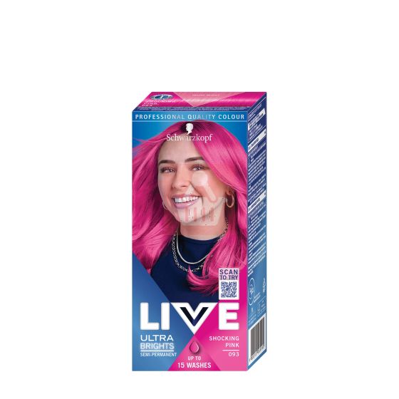 Schwarzkopf Live Semi-Permanent Hair Color 093 shocking pink 