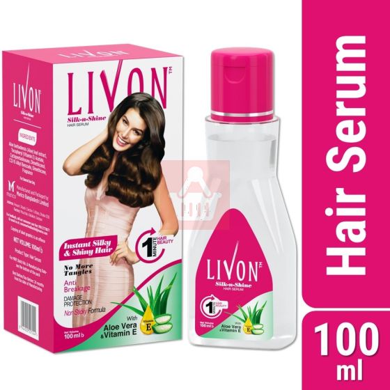 Livon Hair Essentials Damage Protection & Frizz Control Serum - 100ml